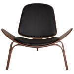 black wing designer chair